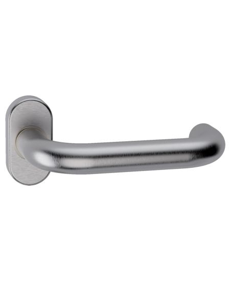 Maniglia in acciaio per porta Stoccolma Oval L15 Reguitti Inox