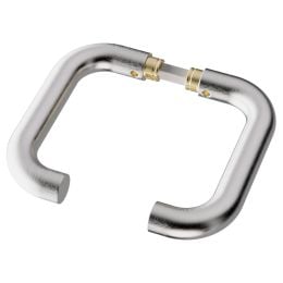 Maniglia in acciaio Stoccolma Oval L15 Reguitti Inox senza rosette