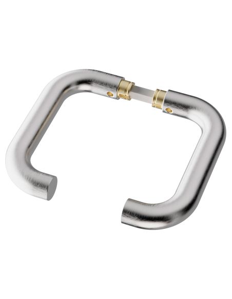 Maniglia in acciaio Stoccolma Oval L15 Reguitti Inox senza rosette