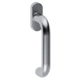 Maniglia in acciaio per finestra DK Stoccolma Oval L15 Reguitti Inox