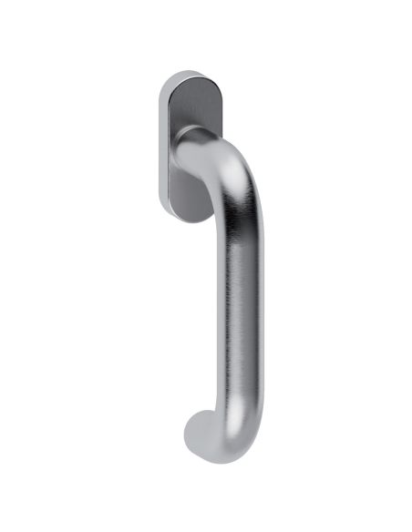 Maniglia in acciaio per finestra DK Stoccolma Oval L15 Reguitti Inox