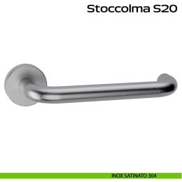 Maniglia in acciaio per porta Stoccolma 200 Reguitti Inox 2