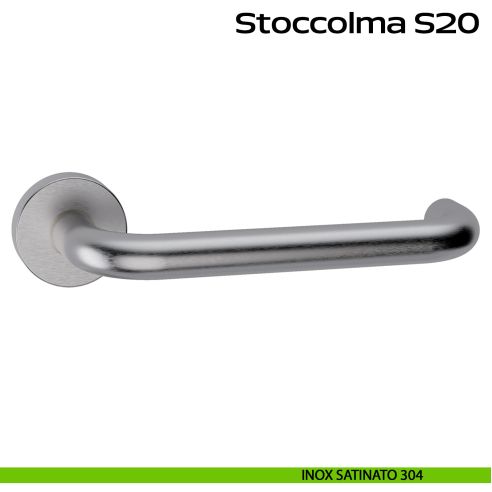 Maniglia in acciaio per porta Stoccolma 200 Reguitti Inox - inox satinato 304