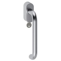 Maniglia in acciaio per finestra DK con funzione TBT Stoccolma 200 Reguitti Inox