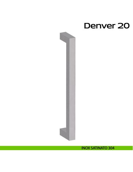 Maniglione dritto in acciaio per porta Denver 20 Reguitti Inox - inox satinato 304