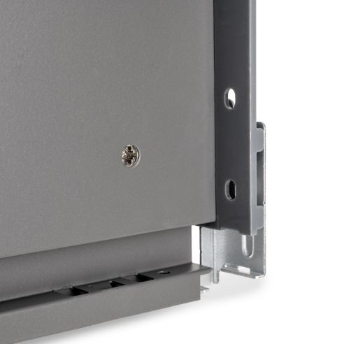 Emuca Cassetto esterno Vertex con regolazione 3D altezza 178mm, 40kg, spessore del pannello di 18mm, profondità 400mm, Grigio