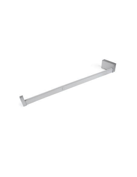Emuca Barra appendiabili per armadi Castor con luce LED, batteria rimovibile e sensore di movimento, 558, Anodizzato opaco