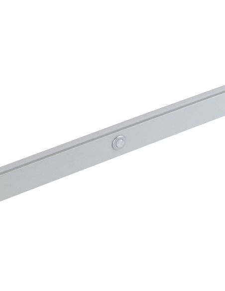 Emuca Barra appendiabili per armadi Castor con luce LED, batteria rimovibile e sensore di movimento, 558, Anodizzato opaco