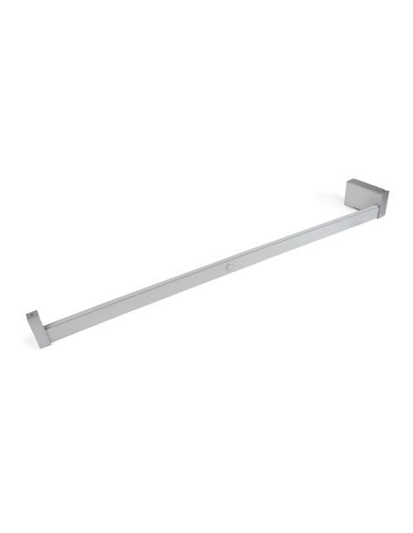 Emuca Barra appendiabili per armadi Castor con luce LED, batteria rimovibile e sensore di movimento, 1.008, Anodizzato opaco