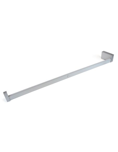 Emuca Barra appendiabili per armadi Castor con luce LED, batteria rimovibile e sensore di movimento, 1.158, Anodizzato opaco