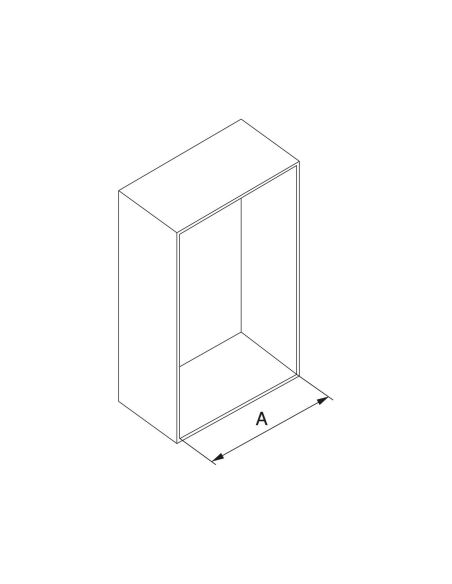 Emuca Appendiabiti per armadio Sway, larghezza regolabile 450-600mm, Acciaio, Alluminio e Tecnoplastica, Verniciato titanio