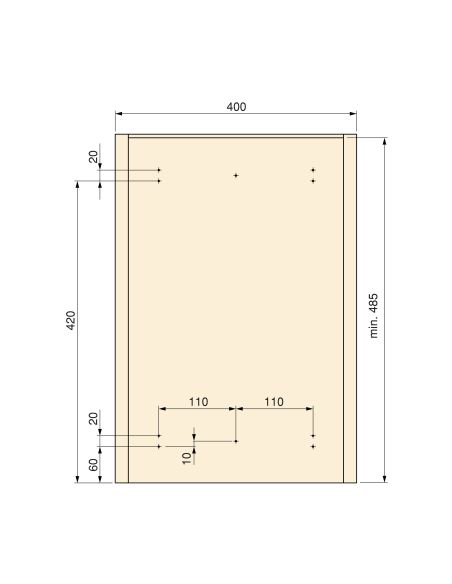 Emuca Recycle 1x35lt per il montaggio sul fondo e l'estrazione manuale nel mobile da cucina, Grigio antracite, Tecnoplastica