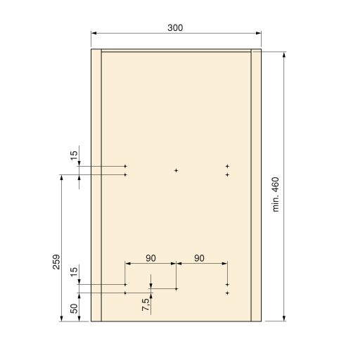 Emuca Pattumiera per differenziata Recycle da cucina, 35 L, fissaggio sul fondo ed estrazione manuale, Tecnoplastica grigio