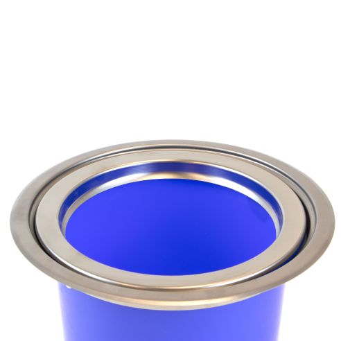 Emuca Pattumiera da incasso Recycle per piano cucina, 8 litri, Acciaio inossidabile