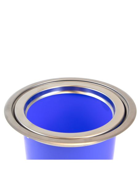 Emuca Pattumiera da incasso Recycle per piano cucina, 8 litri, Acciaio inossidabile