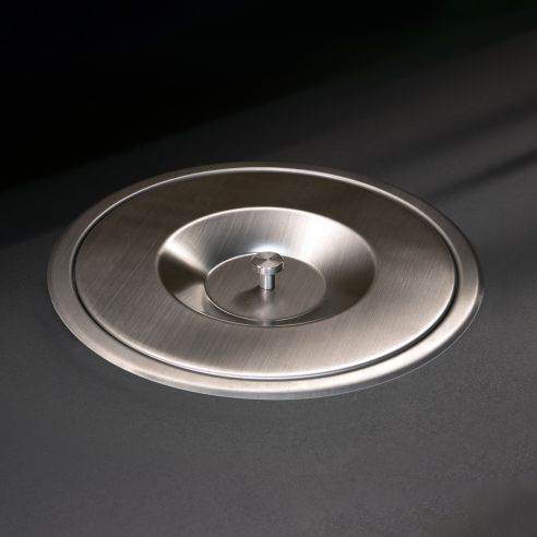 Emuca Pattumiera da incasso Recycle per piano cucina, 6 litri, Acciaio inossidabile
