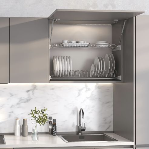 Emuca Scolapiatti Suprastar per modulo, 600, Acciaio, Cromato lucido