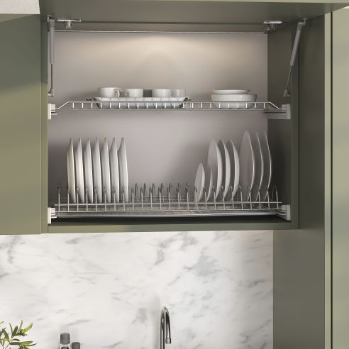 Emuca Scolapiatti Suprastar per modulo, 700, Acciaio, Cromato lucido