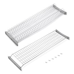 Emuca Scolapiatti Suprastar per modulo, 900, Acciaio, Cromato lucido