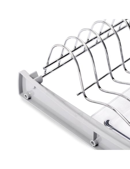 Emuca Scolapiatti Suprastar per modulo, 900, Acciaio, Cromato lucido