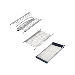 Emuca Scolapiatti acciaio inossidabile Drynox, modulo 500 mm, Acciaio inossidabile