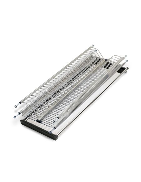 Emuca Scolapiatti acciaio inossidabile Drynox, modulo 500 mm, Acciaio inossidabile