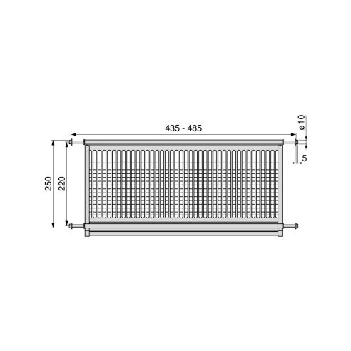 Emuca Scolapiatti acciaio inossidabile Drynox, modulo 500 mm, Acciaio inossidabile