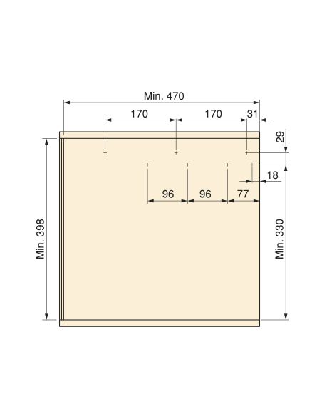 Emuca Recycle, contenitore per la raccolta differenziata da montare lateralmente sul mobile della cucina Recycle 2x24lt, Acciaio