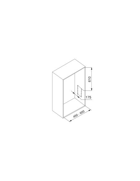 Emuca Appendiabiti per armadio Hang, larghezza regolabile 450-600 mm, Acciaio e Tecnoplastica, Verniciato grigio pietra
