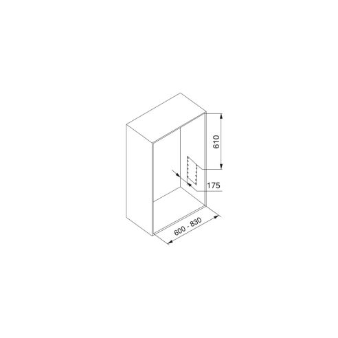 Emuca Appendiabiti per armadio Hang, larghezza regolabile 600-830 mm, Acciaio e Tecnoplastica, Verniciato grigio pietra