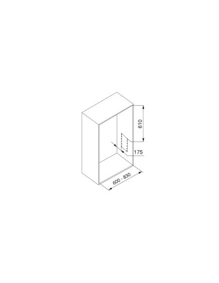 Emuca Appendiabiti per armadio Hang, larghezza regolabile 600-830 mm, Acciaio e Tecnoplastica, Verniciato grigio pietra