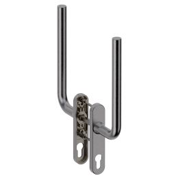 Maniglione per alzante scorrevole accoppiato con placca yale Oslo L13 Reguitti Inox