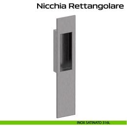 Nicchia rettangolare per alzante scorrevole singolo cieco Reguitti Inox 2