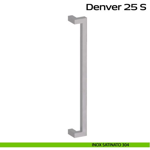 Maniglione spostato in acciaio per porta Denver 25 S Reguitti Inox - inox satinato 304