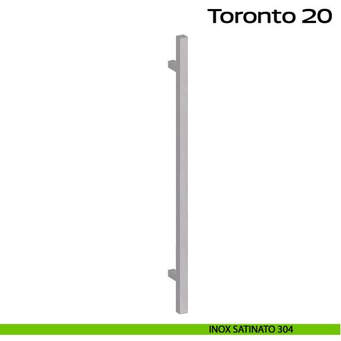 Maniglione diritto in acciaio per porta Toronto 20 Reguitti Inox - inox satinato 304