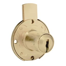 Serratura per cassetto con cilindro KYR Securital diametro 16,5 mm lunghezza 31 mm KYR 4 C16 ottonata