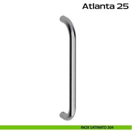 Maniglione acciaio diametro 25 mm per porta Atlanta 25 Reguitti Inox 2