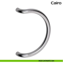 Maniglione spostato in acciaio per porta Cairo Reguitti Inox 2