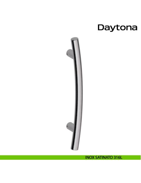 Maniglione curvo in acciaio per porta Daytona Reguitti Inox - inox satinato 316L