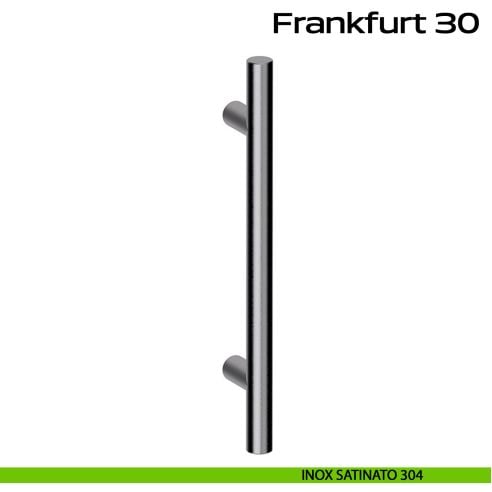 Maniglione acciaio per porta diametro 30 mm Frankfurt 30 Reguitti Inox - inox satinato 304