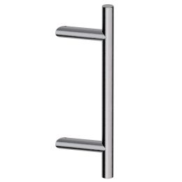 Maniglione zancato in acciaio per porta Frankfurt 30 SH Reguitti Inox