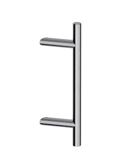 Maniglione zancato in acciaio per porta Frankfurt 30 SH Reguitti Inox