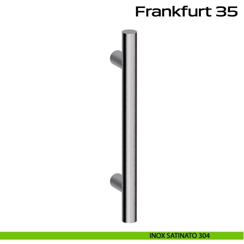 Maniglione acciaio per porta diametro 35 mm Frankfurt 35 Reguitti Inox - inox satinato 304