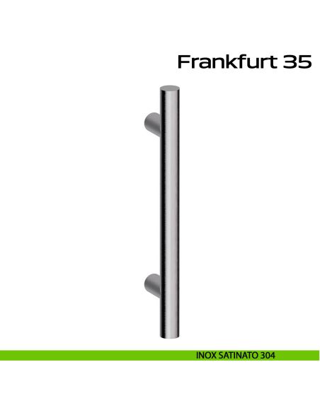 Maniglione acciaio per porta diametro 35 mm Frankfurt 35 Reguitti Inox - inox satinato 304
