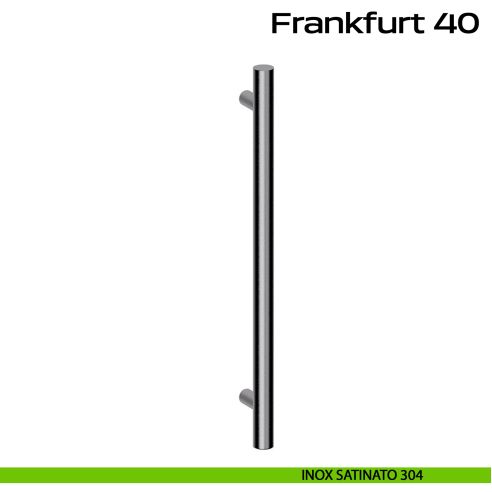 Maniglione acciaio per porta Frankfurt 40 Reguitti Inox dritto - inox satinato 304