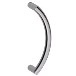 Maniglione curvo in acciaio per porta Lisbona 30 Reguitti Inox