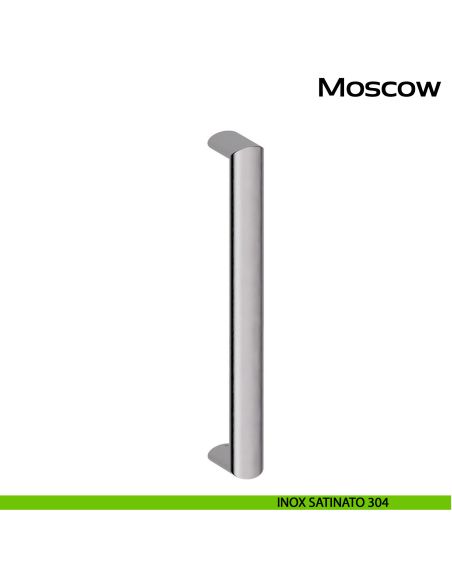 Maniglione in acciaio per porta Moscow Reguitti Inox - acciaio inox 304