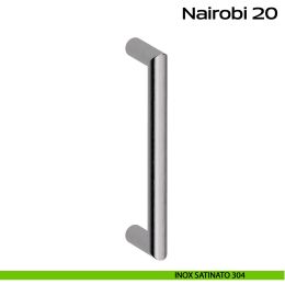 Maniglione acciaio diametro 20 mm per porta Nairobi 20 Reguitti Inox 2