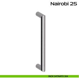 Maniglione acciaio per porta diametro 25 mm Nairobi 25 Reguitti Inox 2
