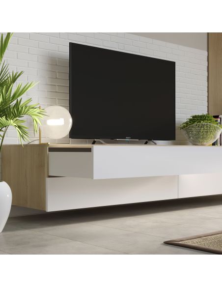 Emuca Set di guide per cassetti a scomparsa Silver, estrazione totale, chiusura soft, Profondità 300 mm, Acciaio, Zincato bianco